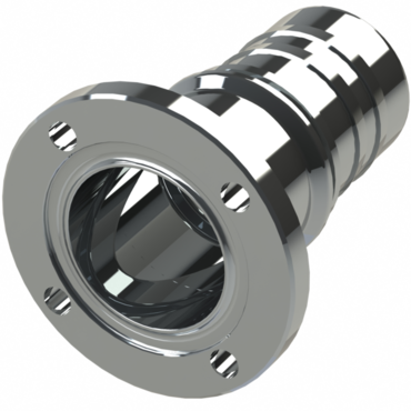Hose coupling AISI 316 with liner flange type SHFF DIN 11864-2 BF, Form A; size according to ASME BPE/ Imperial